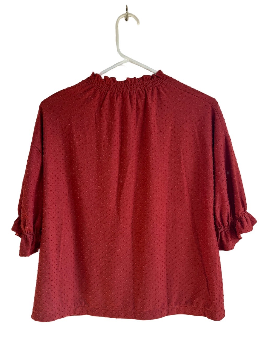 ☀️ MADEWELL Textured Smocked Sleeve Blouse - Picture 9 of 12